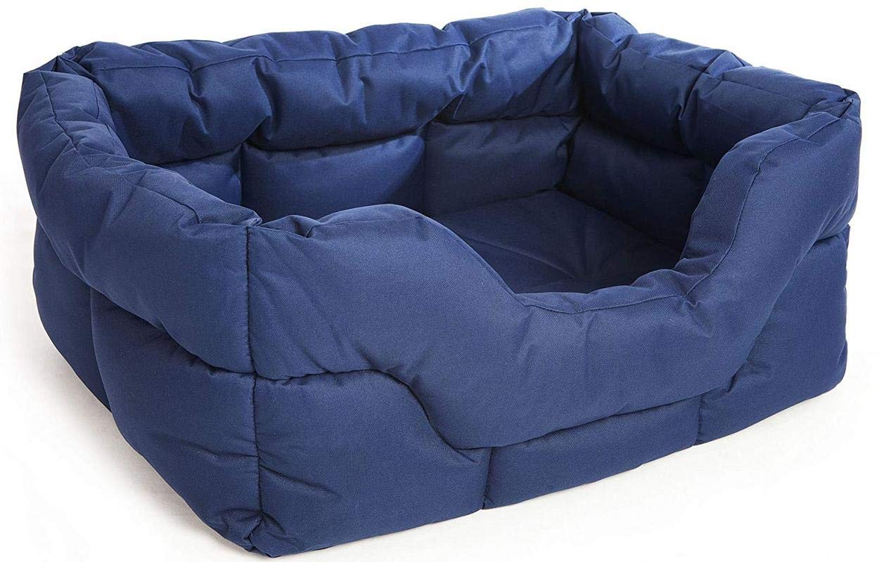 Royals Rore  Style Rectangular Shape Waterproof Heavy Duty Royal Blue Color Polyster Filled Dog/Cat Bed