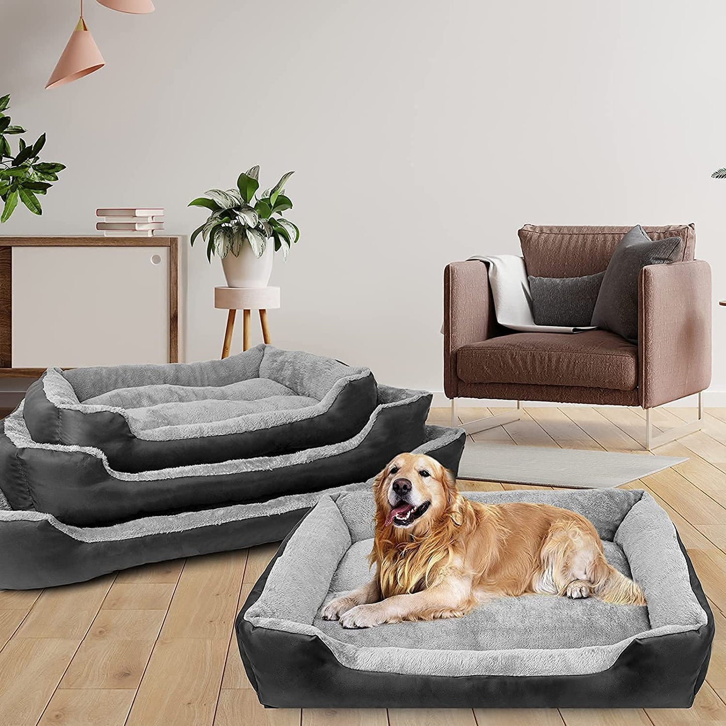 Royals rore Ultra Soft Polyester Dog Bed Anti-Skid Bottom & Machine Washable (Reversible)