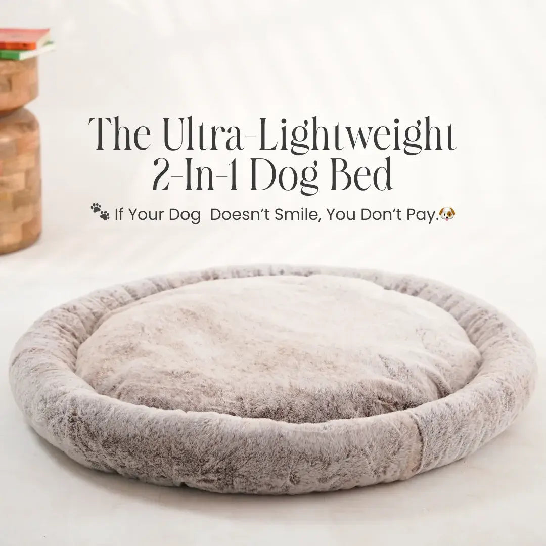 ROYALS RORE 2-in-1  Temperature-Regulating Dog Bed - Greystone