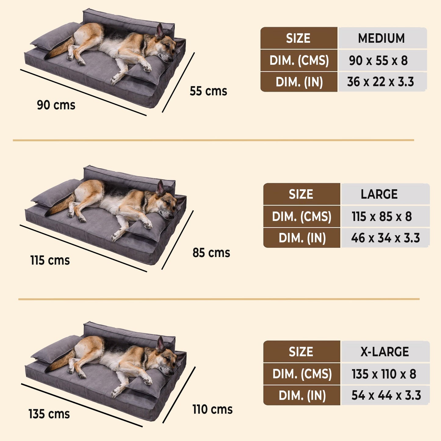 Royals Rore Orthopedic Dog Sofa Bed