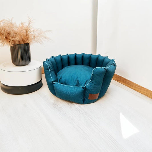 ROYALS RORE Snuggle Dog Beds- Petrol